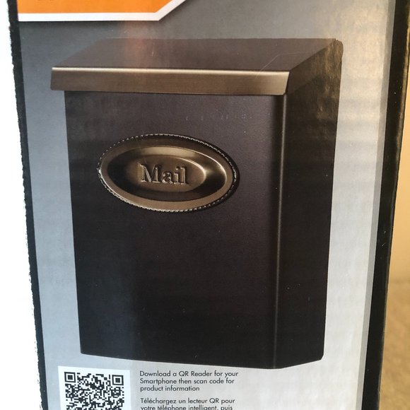 Gibraltar Mailboxes Wall Mount Bronze Metal Standard Lockable Mailbox - Picture 4 of 13